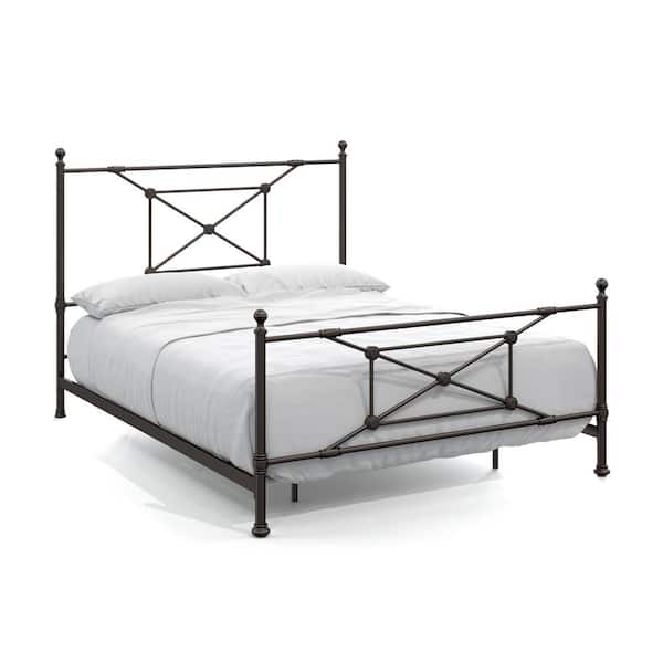 Dorel Living Leonardo Bronze Metal Queen Bed DE17527 The Home Depot