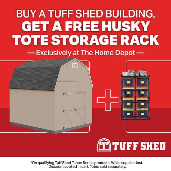 Professionally Installed Tahoe Independence 10ft. x 12 ft. Primed Wood Storage Shed w/ 7 ft. High Sidewall (120 sq. ft.)