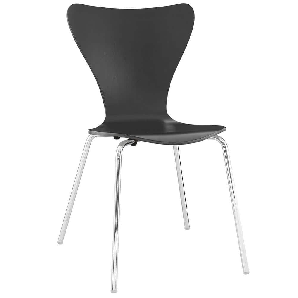 Reviews for MODWAY Ernie Black Dining Side Chair Pg 1 The Home Depot
