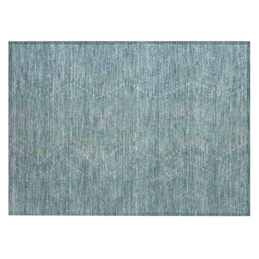 Chantille Machine Washable Indoor/Outdoor Abstract ACN2992 Teal 3 ft. x 4 ft. Area Rug price history on PriceWatchPro