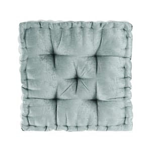 20 in. L x 20 in. W Polyester Throw Pillow Square Floor Pillow Cushion for Home and Office, Aqua