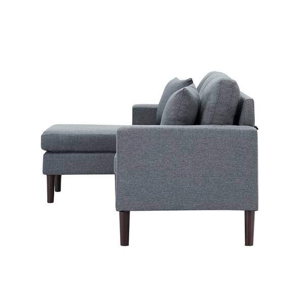 Robson Street Dark Gray Woven 2 Pc Right Arm Sectional - Rooms To Go