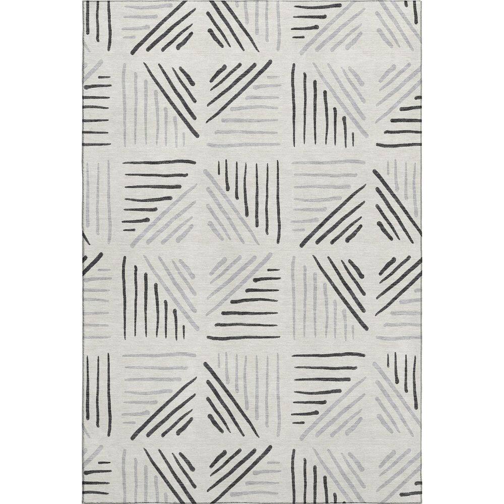 Mayfield Premium Machine Washable Abstract AMF2413 Ivory 5 ft. x 7 ft. 6 in. Area Rug price history on PriceWatchPro