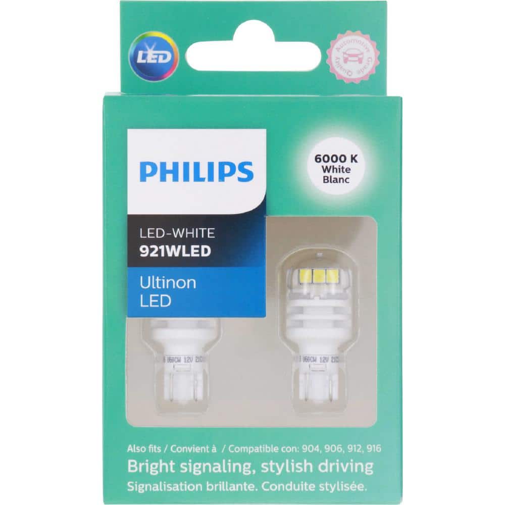 Philips Automotive Lighting LED Ultinon White Light (2-Pack) 921WLED - Home Depot