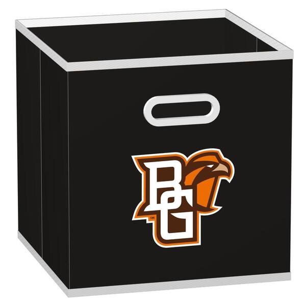 MyOwnersBox College STOREITS Bowling Green State University 10-1/2 in. W x 10-1/2 in. H x 11 in. D Black Fabric Storage Bin
