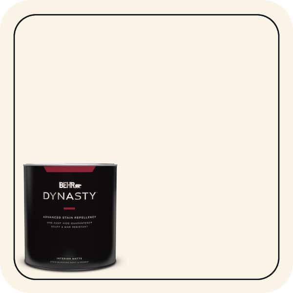 BEHR DYNASTY 1 qt. #W-D-200 Pot of Cream Matte Interior Stain-Blocking Paint & Primer