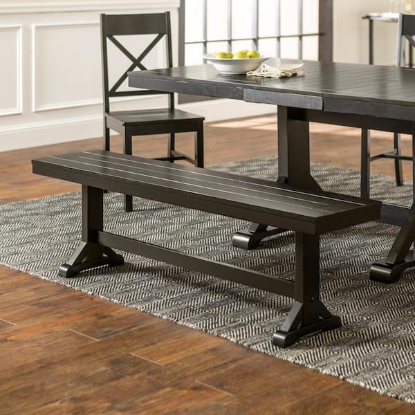 Walker Edison Furniture Company 60, What Size Bench For 84 Inch Table