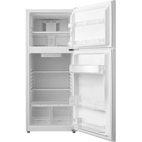 24 in. 12 cu. ft. Counter Depth Garage Ready Top Freezer Refrigerator in White
