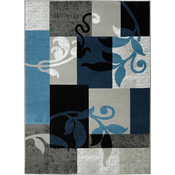 Home Dynamix Tremont Blue 8 ft. x 10 ft. Indoor Area Rug