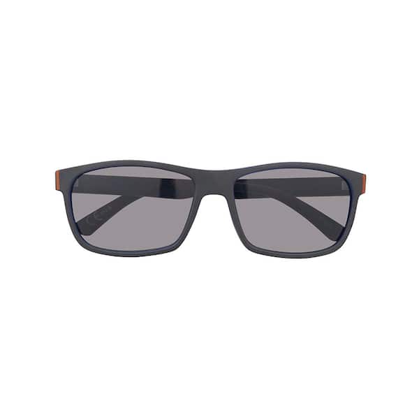 Shadedeye Sunglasses Square Black with Dark Blue and Orange Accent 85935-16  - The Home Depot
