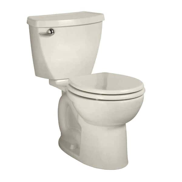 American Standard Cadet 3 Powerwash Tall Height 10 in. Rough 2-piece 1.28 GPF Single Flush Round Toilet in Linen, Seat Not Included