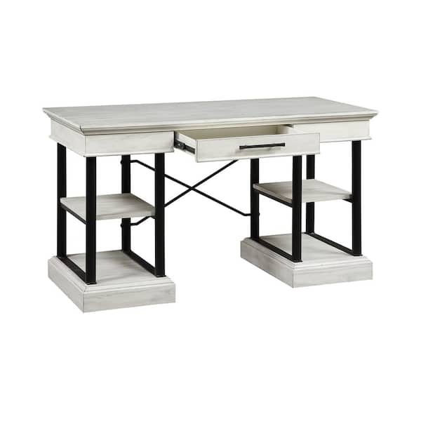 Mixed Material Writing Desk Gray - Room Essentials™