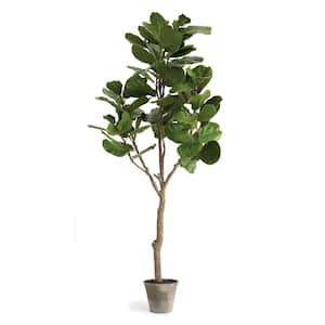 79 in. Fiddle Leaf Potted Fig Artificial Tree
