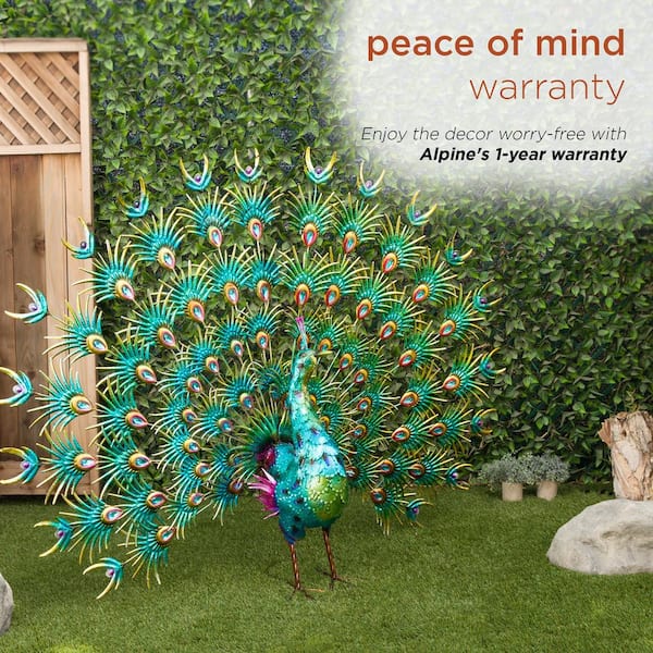 Reviews for Alpine Corporation Jumbo Size Green Majestic Peacock