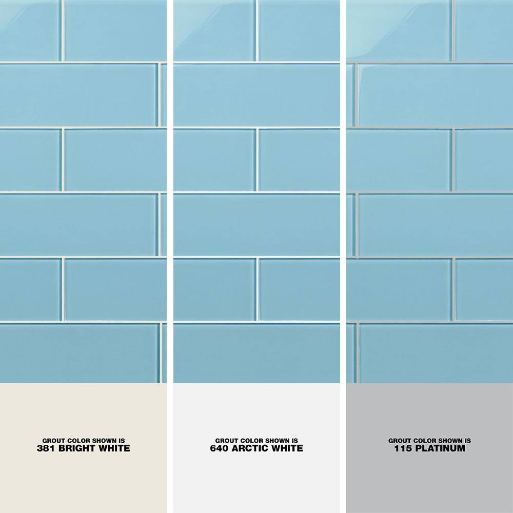 Lucid Blue Glass Subway Wall Tile Set