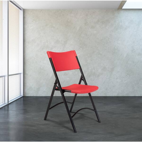 l Folding Chair 赤　レッド　red 椅子　チェア National Public Seating NPS 600 Series Blow Molded Folding Chair