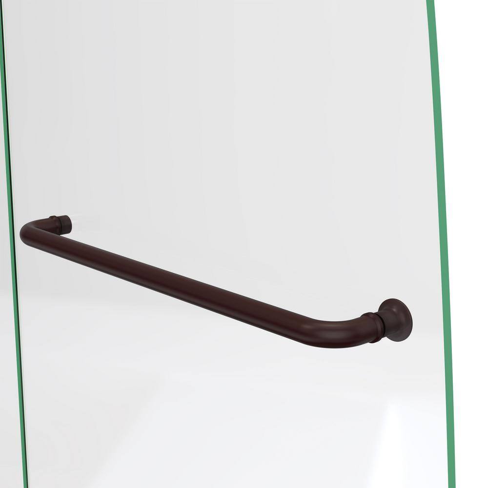 Aqua Ultra Frameless Hinged Tub Door with Extender Panel