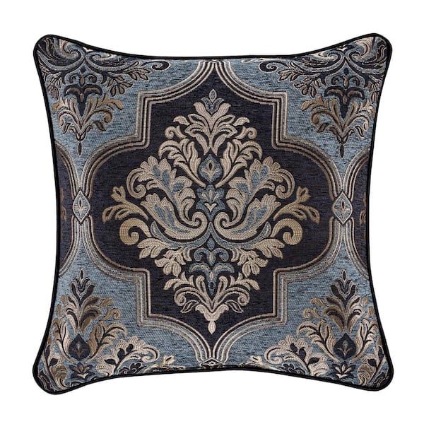 Unbranded Manila Polyester 20 in. Square Decorative 20 in. x 20 in. Throw Pillow
