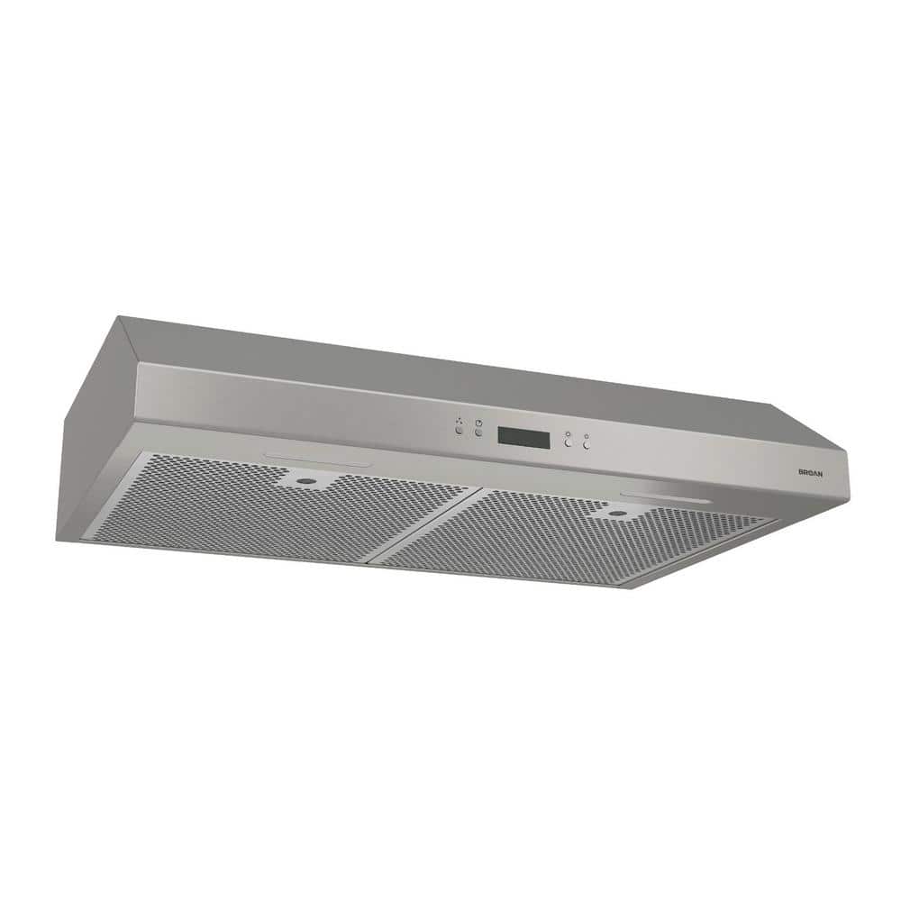 Broan Glacier 42 in. Convertible Under-Cabinet Range Hood, 450 Max Blower CFM, Stainless Steel
