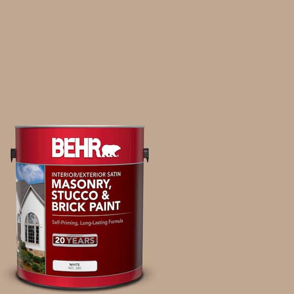BEHR 1 gal. #MS-23 Sequoia Satin Interior/Exterior Masonry, Stucco and Brick Paint