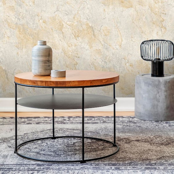 Slate Fusion Beige Wallpaper Sample