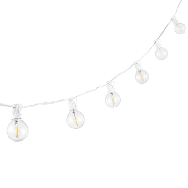 SAFAVIEH Chiera 10-Light 10 ft. Outdoor Plug-In Integrated LED Globe String -Light