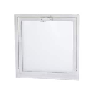 15.75 in. x 15.75 in. Hopper Vent with Screen for Glass Block Windows