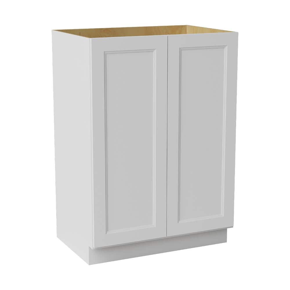 36 in. W x 24 in. D x 51 in. H Ready to Assemble Double Shaker Pantry Kitchen Cabinet in Newport White price history on PriceWatchPro