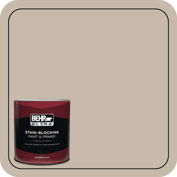 BEHR ULTRA 1 qt. #730C-3 Castle Path Flat Exterior Paint & Primer