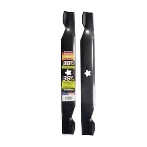 2 Blade Set for Many 38 in. Cut Craftsman, Husqvarna, Poulan Mowers Replaces OEM #'s 138497, 532138497, 532127842