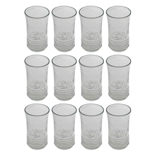 12 oz. Clear Hand-Blown Drinking Glass