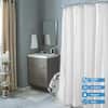 Bath Bliss 70 in. x 72 in. White Microfiber Soft Touch Diamond Design  Shower Curtain Liner 5415-WHITE - The Home Depot