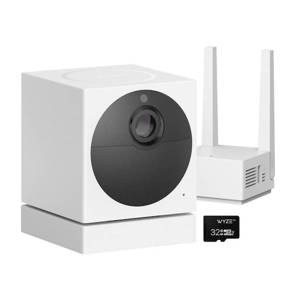 WYZE Wireless Outdoor Surveillance Camera Plus MicroSD Card Includes Base Station