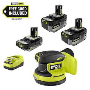 RYOBI ONE+ HP 18V Brushless Cordless 5in ROS Kit w/3 Batteries