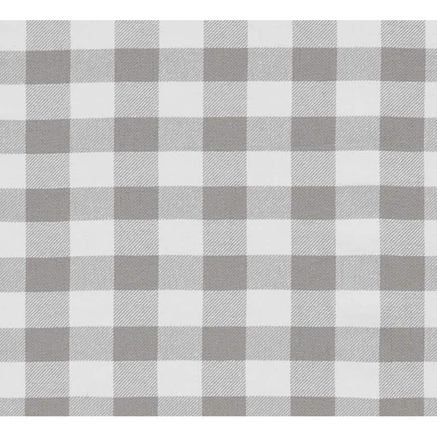 Annie 40x40 Gray and White Cotton Buffalo Check Table Topper