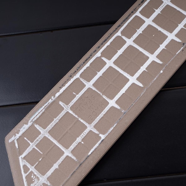 MOLOVO Kenzo Chevron Noir Black 3.14 in. x 15.74 in. Matte