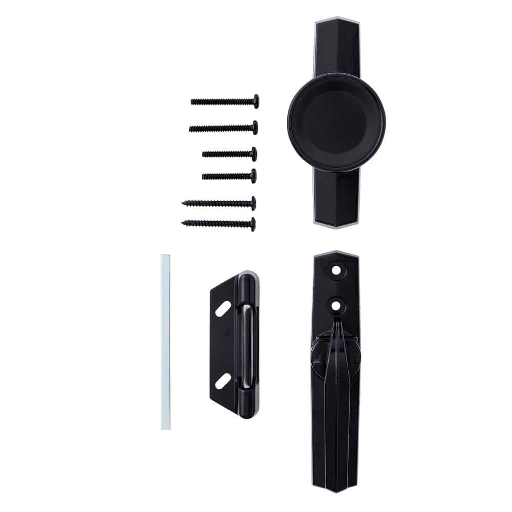 Universal Knob Door Latch for Screen and Storm Doors, Black price history on PriceWatchPro