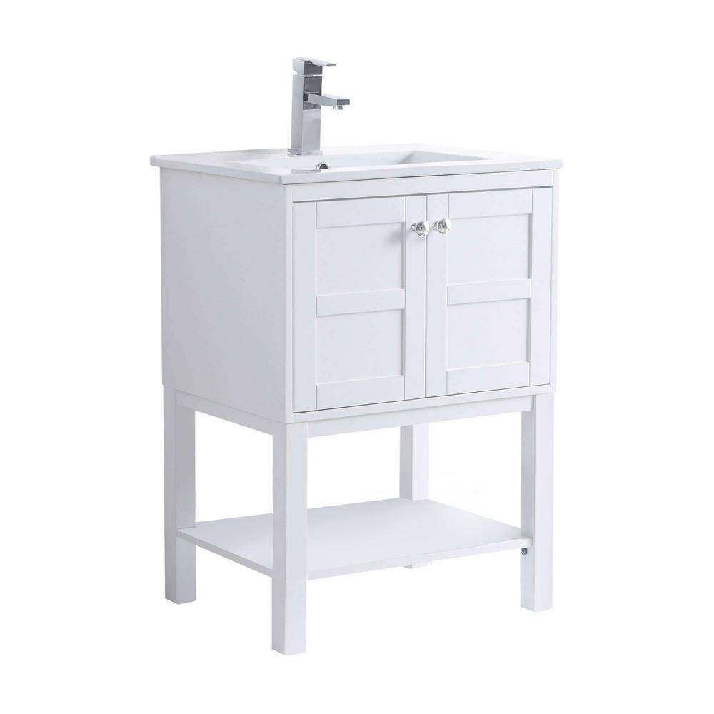 FINE FIXTURES Brooklyn 24 in. W x 18.31 in. D x 33.46 in. H Bath Vanity ...