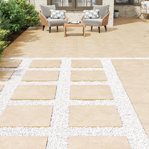 MSI Petra Beige 24 in. x 24 in. Porcelain Paver Floor Tile (8 sq. ft./Case)