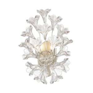 Celene 2-Light Aged Silver Wall Sconce