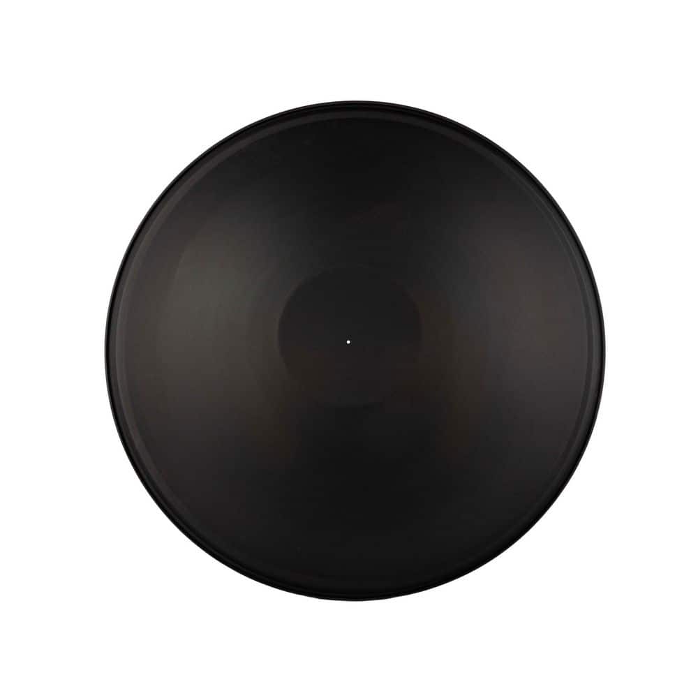 Black Round Metal Fire Pit Bowl for Wood Burning, 24 Inches