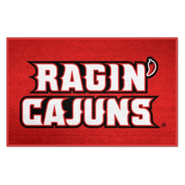 FANMATS NCAA Louisiana-Lafayette Red 2 ft. x 3 ft. Area Rug