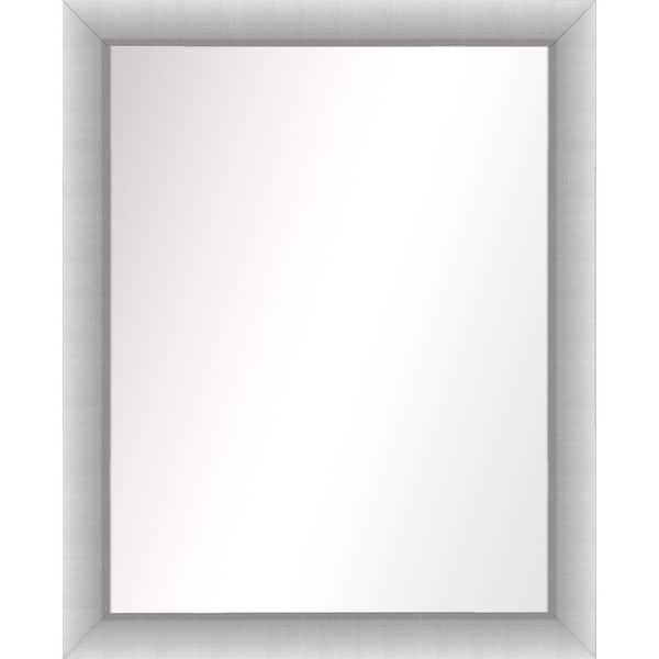 PTM Images Medium Rectangle Stainless Silver Art Deco Mirror (31.5 in. H x 25.5 in. W)