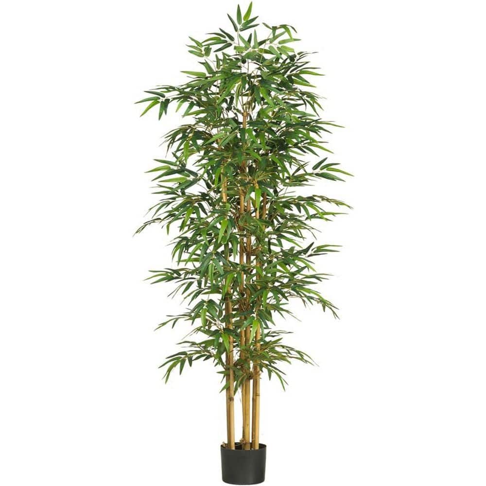 6.25 ft. Artificial Bamboo Tree in Black Pot, Artificial Indoor Home Decor Plant price history on PriceWatchPro