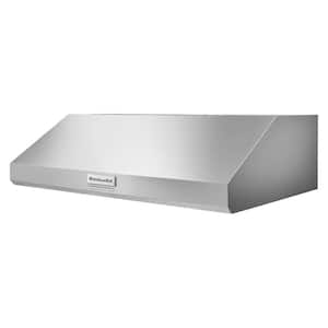 36 in. 585 CFM Motor Class Commercial-Style Under-Cabinet Range Hood System with light in Stainless Steel