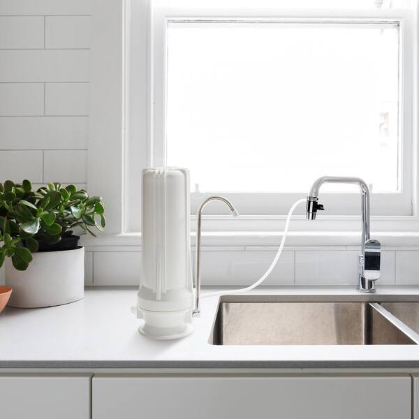 iSpring CT10 Countertop Multi Filtration Drinking Water Filter Dispenser Clear