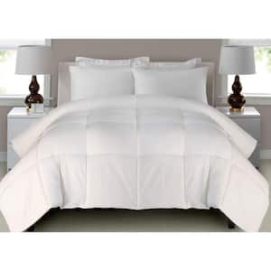 Laura Ashley Eyelet Ruffle 3-Piece White Microfiber Full/Queen Comforter Set  USHSA51254499 - The Home Depot