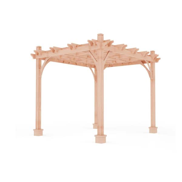 10 ft. x 10 ft. Western Red Cedar Pergola Breeze
