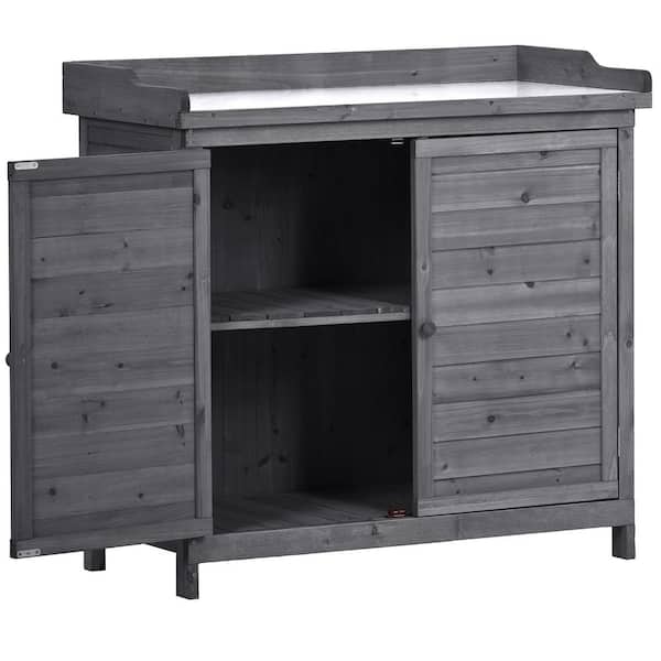 DIRECT WICKER 118 Gal. Rustic Garden Wood Workstation