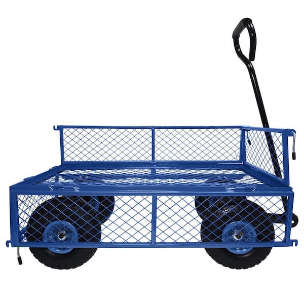 m.gardenです。 Miscool 3.5 cu. ft. Mesh Steel Frame Wagon Heavy-Duty Push